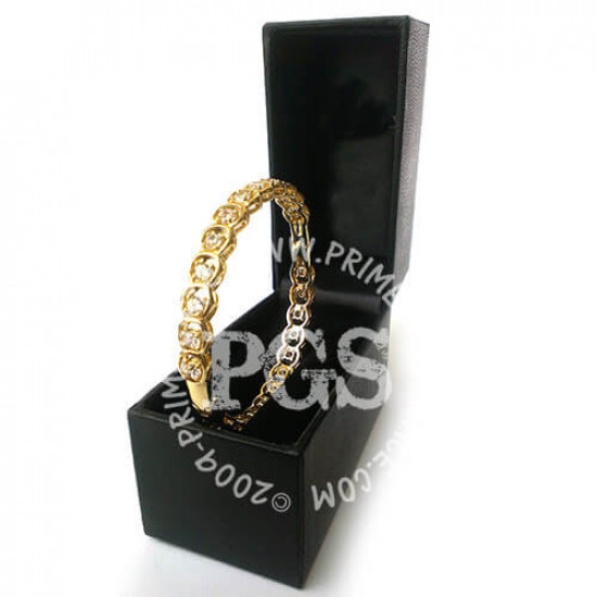 Golden Bangle Studded with Sparking Stones Golden Bangle Studded with Sparking Stones