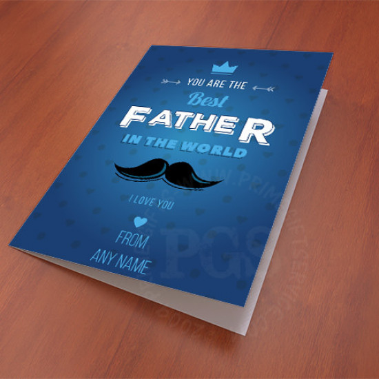 Card for the Best Father in the World