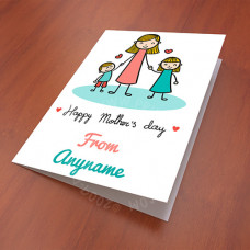 Cute Drawing Mother Day Card