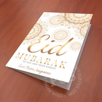Eid Mubarak Golden Mandala Card
