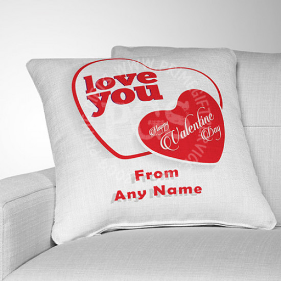 Double Heart  Valentine Cushion