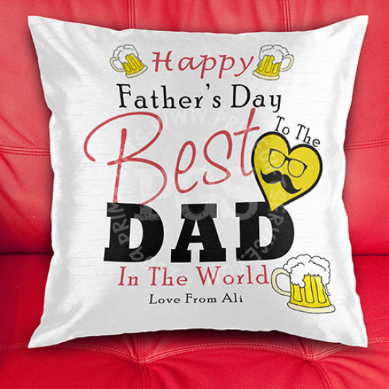 Happy Father's Day Personlised Cushion