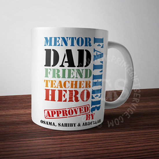 Dad My Hero Personlised Mug Dad My Hero Personlised Mug