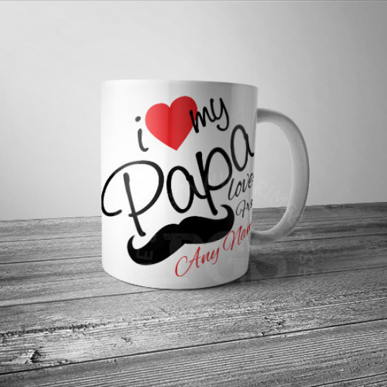 I Love My Papa Mug