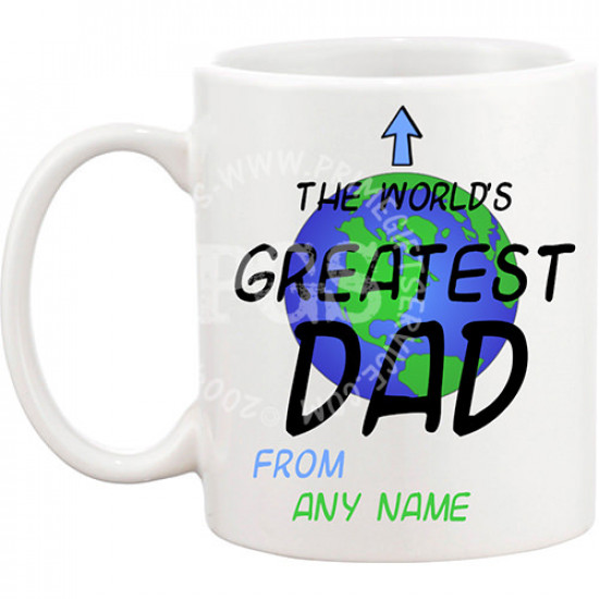 Worlds Greatest DAD Personlised Mug