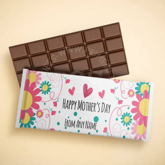 Happy Mothers Day Personalised Chocolate Bar