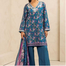 Unstitched Embroidered  3 Piece Suit by Khaddi