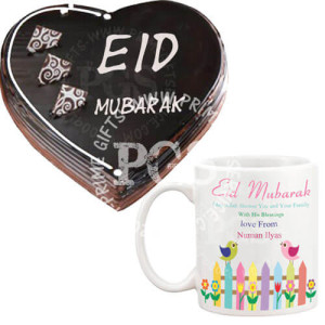 Eid Cake with Eid Personalised Mug Eid Cake with Eid Personalised Mug