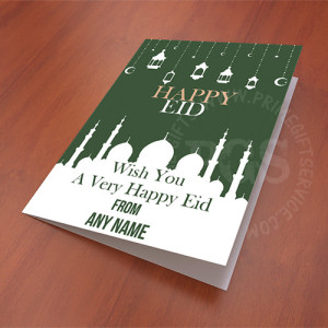 Happy Eid Greetings Card Happy Eid Greetings Card