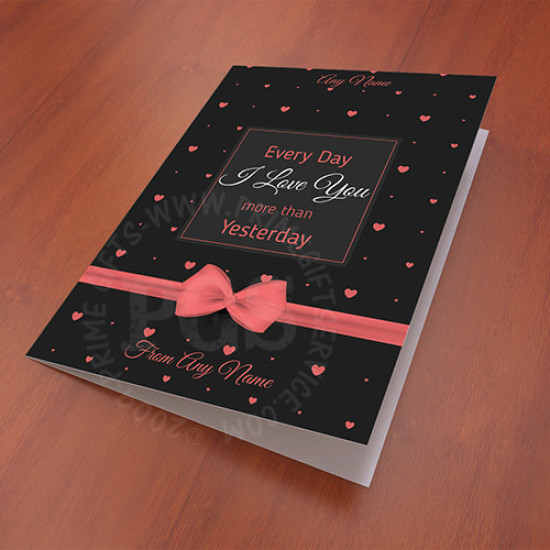 Pink Hearts I Love You Card Pink Hearts I Love You Card