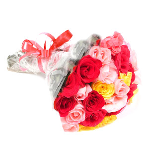 Two Dozen Mix Roses Bouquet Two Dozen Mix Roses Bouquet
