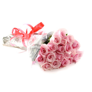 Two Dozen Pink Roses Bouquet Two Dozen Pink Roses Bouquet