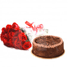 2Lbs Hobnob Cake with Roses
