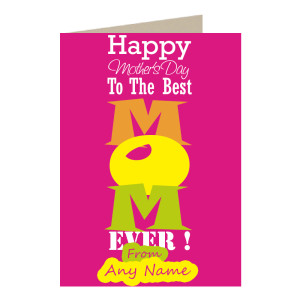 Happy Mothers Day to Best Mom Card Happy Mothers Day to Best Mom Card