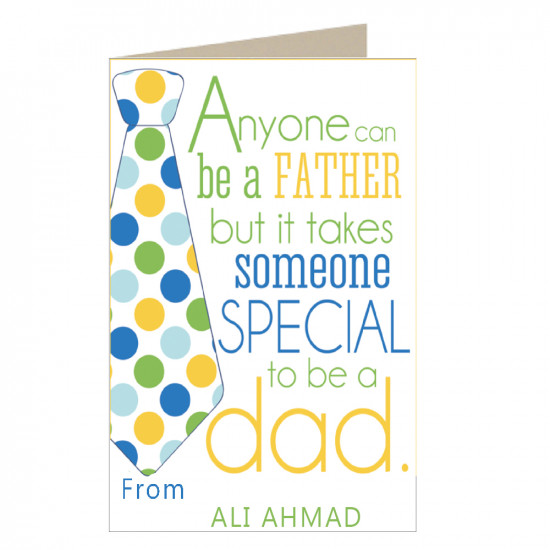 Special Dad Card