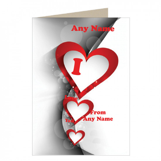 Three Hearts Love Card