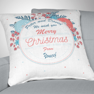 Christmas Decorated Frame Cushion Christmas Decorated Frame Cushion