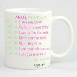 Mom I Love You Mug Mom I Love You Mug