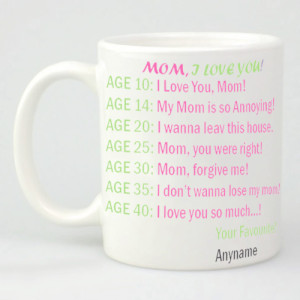 Mom I Love You Mug Mom I Love You Mug